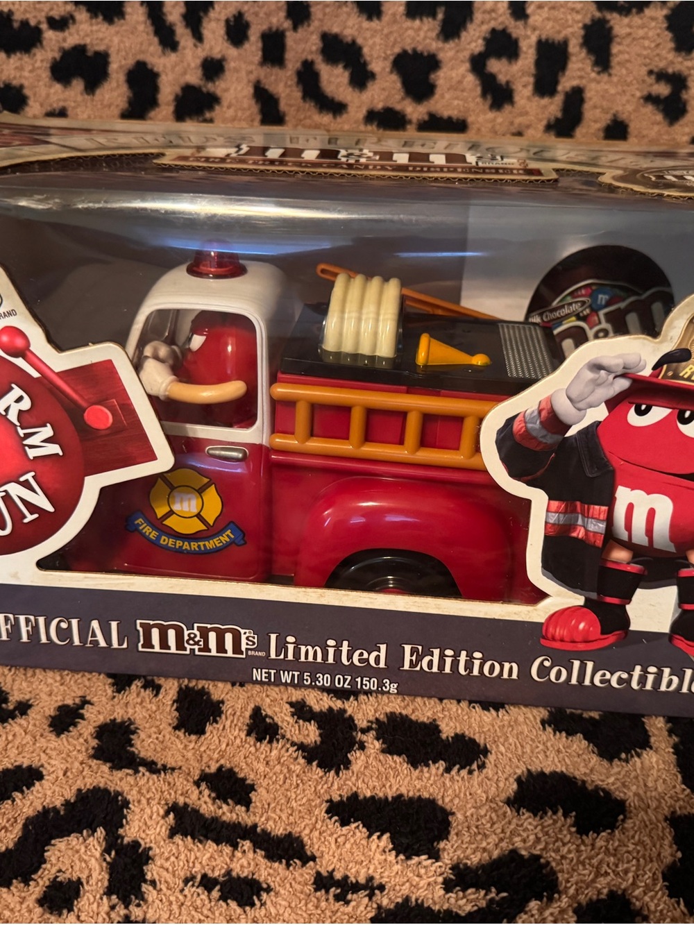 M&M's Limited Edition Red Fire Truck Toy - Collectible Kids Toy
